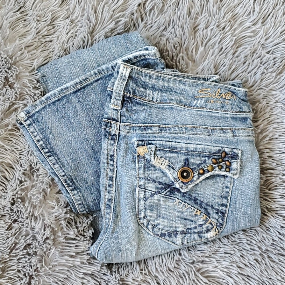 Womens silver Jean's